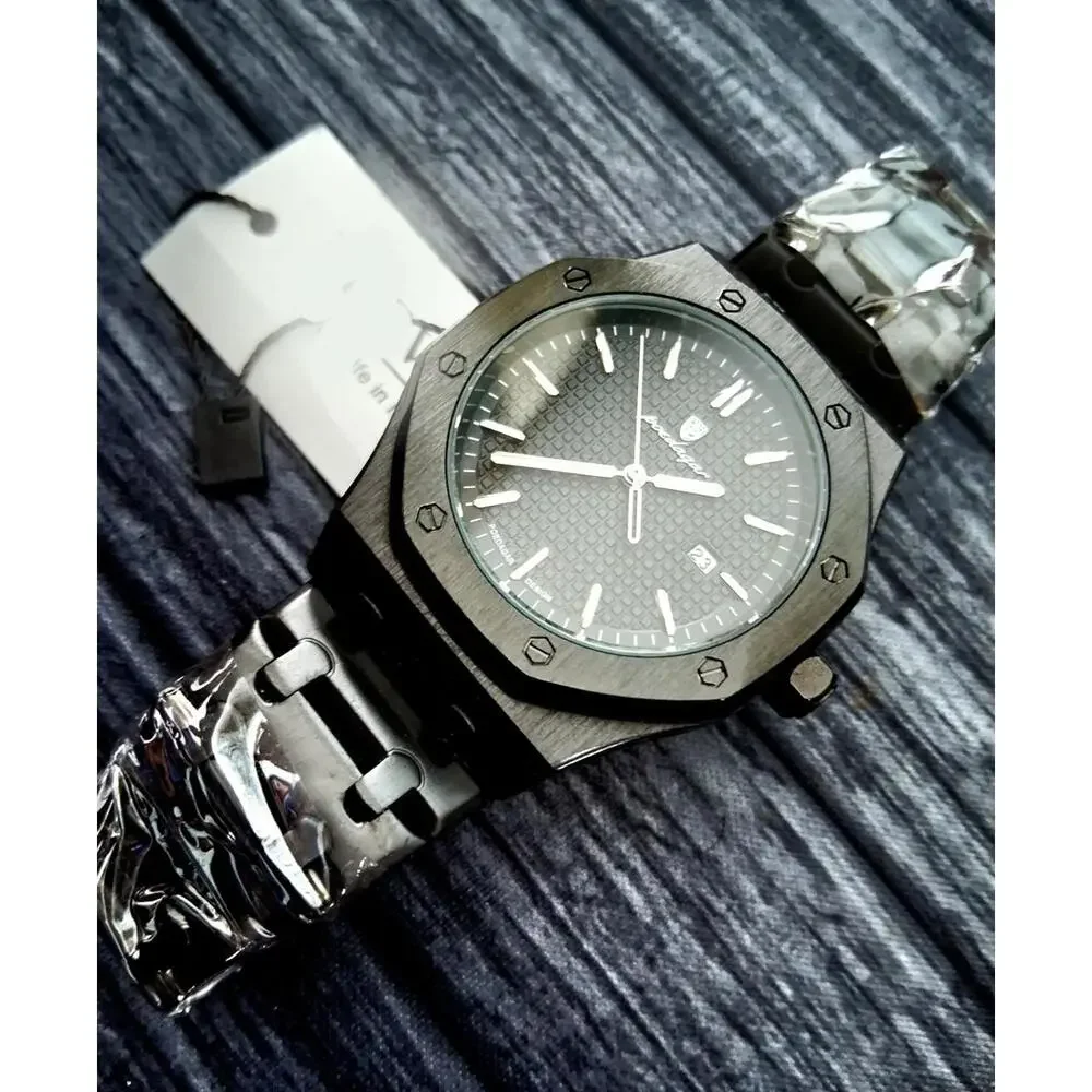 Rare Poedagar Black Sea Guilloché‎ Dial Mens Dress Watch